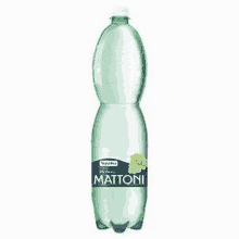 a bottle of mattoni grape flavored water with a white cap .