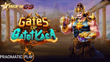 a game called gates of gatotkaca has a man in armor