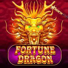 a fortune dragon slot machine with a dragon on the screen