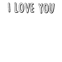 a cartoon fox holding a sign that says i love you with all my heart