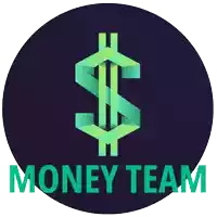 a logo for money team with a dollar sign on it