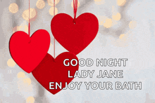 a good night lady jane enjoy your bath message