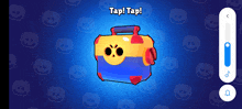 a screenshot of a video game says tap tap