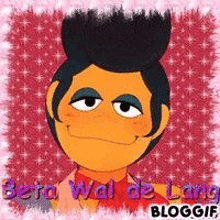 a cartoon character from sesame street is smiling and wearing a red shirt .