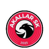 a red circle with a black and white eagle in the center and the year 2023