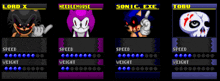 sonic the hedgehog and needlemouse are among the characters shown