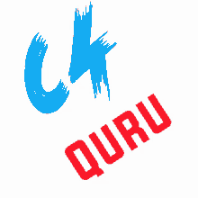 a blue and red logo that says ck guru