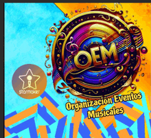 a poster for oem organización eventos musicales