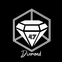 a diamond with the number 47 in the center