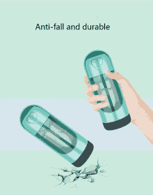 a person is holding a bottle that says anti-fall and durable on it