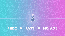 a sign that says free fast no ads with a finger heart