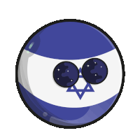 a blue and white ball with two moons and a star