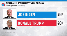 a graphic showing the general election matchup in arizona