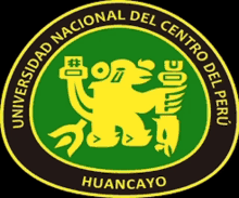 a green and yellow logo for universidad nacional del centro de peru