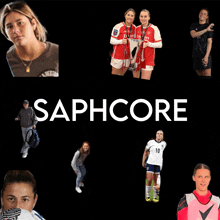 a black background with the word saphcore written on it