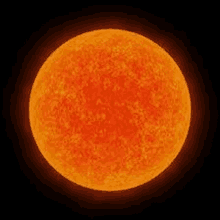 a close up of the sun in the night sky .