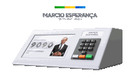 a machine that says marcio esperanca on the top of it