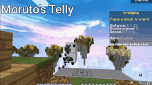 a screenshot of a game called moruto 's telly shows a distance of 0.25