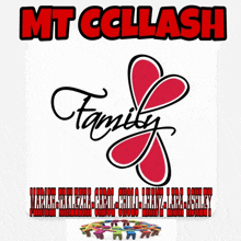 a poster that says mt colllash with a picture of a family