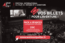 an advertisement for what a trip festival international