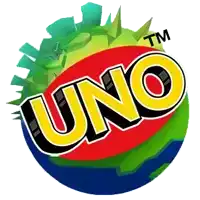 a colorful uno logo with a tm logo