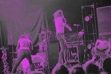 a band called the oxy azam performs on stage