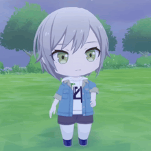 a cartoon character wearing a shirt that says ' i ' on it
