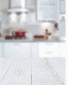 an ad for stone depot shows a kitchen in ghana with elegant stone and marble