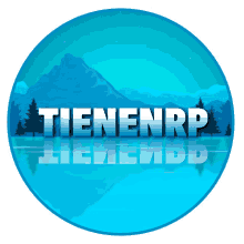 a blue circle with the word tienenrp in the middle