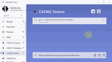 a microsoft to do screen shows a project called schedule meeting for proposal discussion