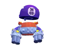 a robot with a skull and crossbones on his hat