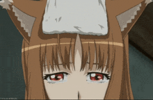 a close up of a girl with a towel on her head that says trace image on the bottom