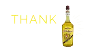 a bottle of fleur d' anis is next to the word thank