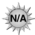 a sun with the word n / a in the center