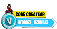 a sign that says code createur hydrazz uzumaki on it