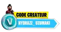 a sign that says code createur hydrazz uzumaki on it