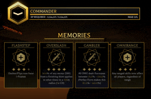 a screenshot of a game called commander