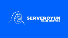 a blue background with the words serveroyun game hosting