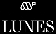 a black and white logo with the word lunes on it