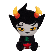 a stuffed toy with a green virgo symbol on it