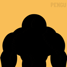 a cartoon of a penguin with the words im not even flexing