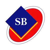 a blue square with the letter sb in white letters