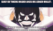 early ilv tokens holder loses his ledger wallet : you want my treasure ? you can have it