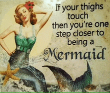 a picture of a mermaid with a quote about being a mermaid