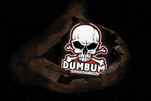 a skull and crossbones logo for dumbum