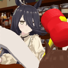 a girl with long black hair is reading a book