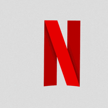a red letter n is on a white surface