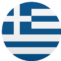 a blue and white flag with a cross in the center