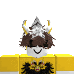 a roblox character with horns and a beard is wearing a helmet and sunglasses .