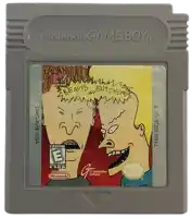 a nintendo game boy cartridge with beavis and butthead written on it
